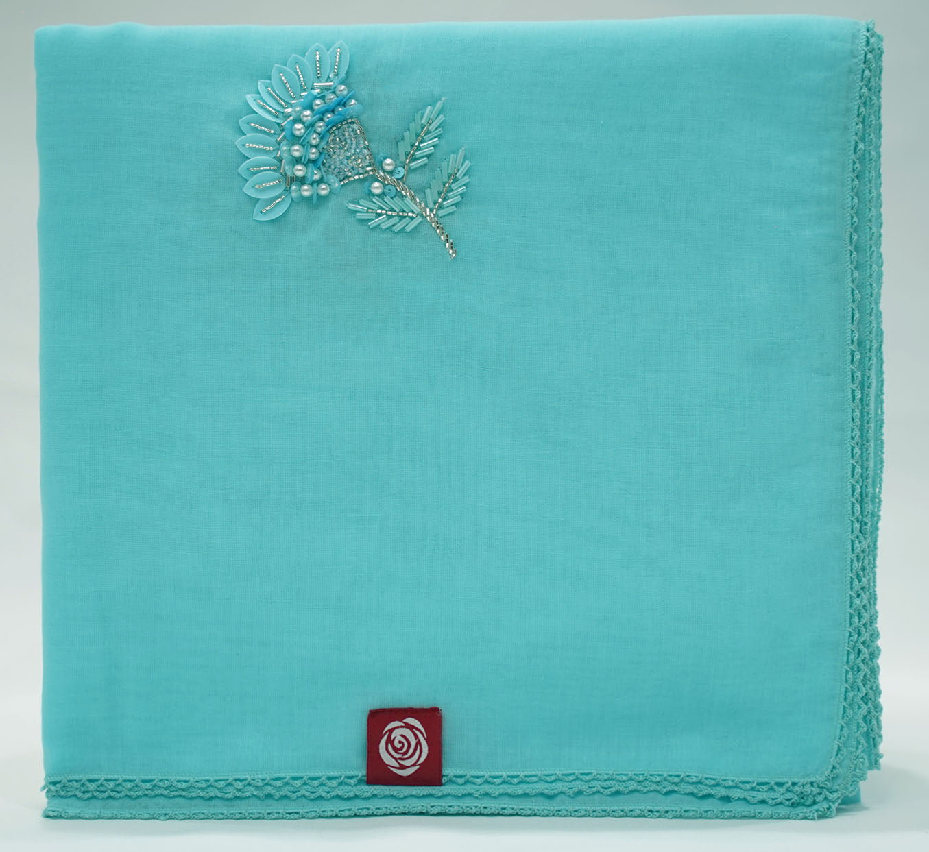 DK5-47 شيلة بيت منثرات عريضة - قطن ويل