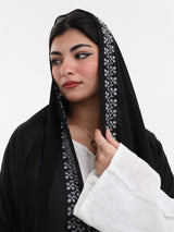 UQ1-07 Jouri Rose Embroidered Home Hijab