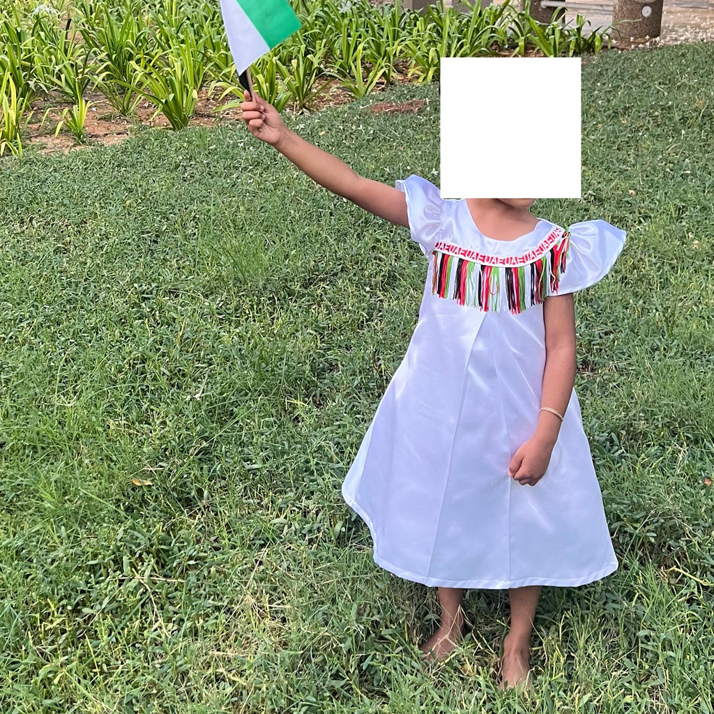 فستان اليوم الوطني الإماراتي للأطفال ND-E